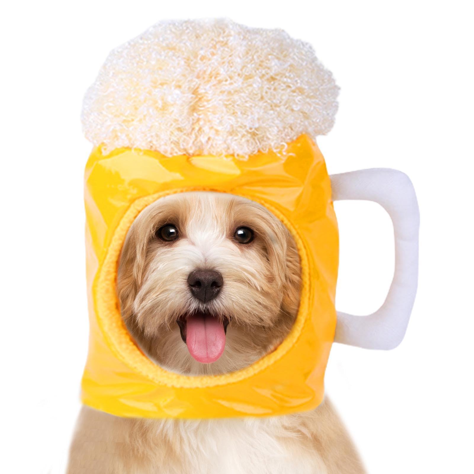 Zuasdvnk Sombreros De Cerveza Para Perros,Sombreros De Cerveza Para Gatos, Gorras de verano para cachorros, Disfraz de mascota transpirable, sombrero bonito para perro y gato, gorro cómodo para perro,