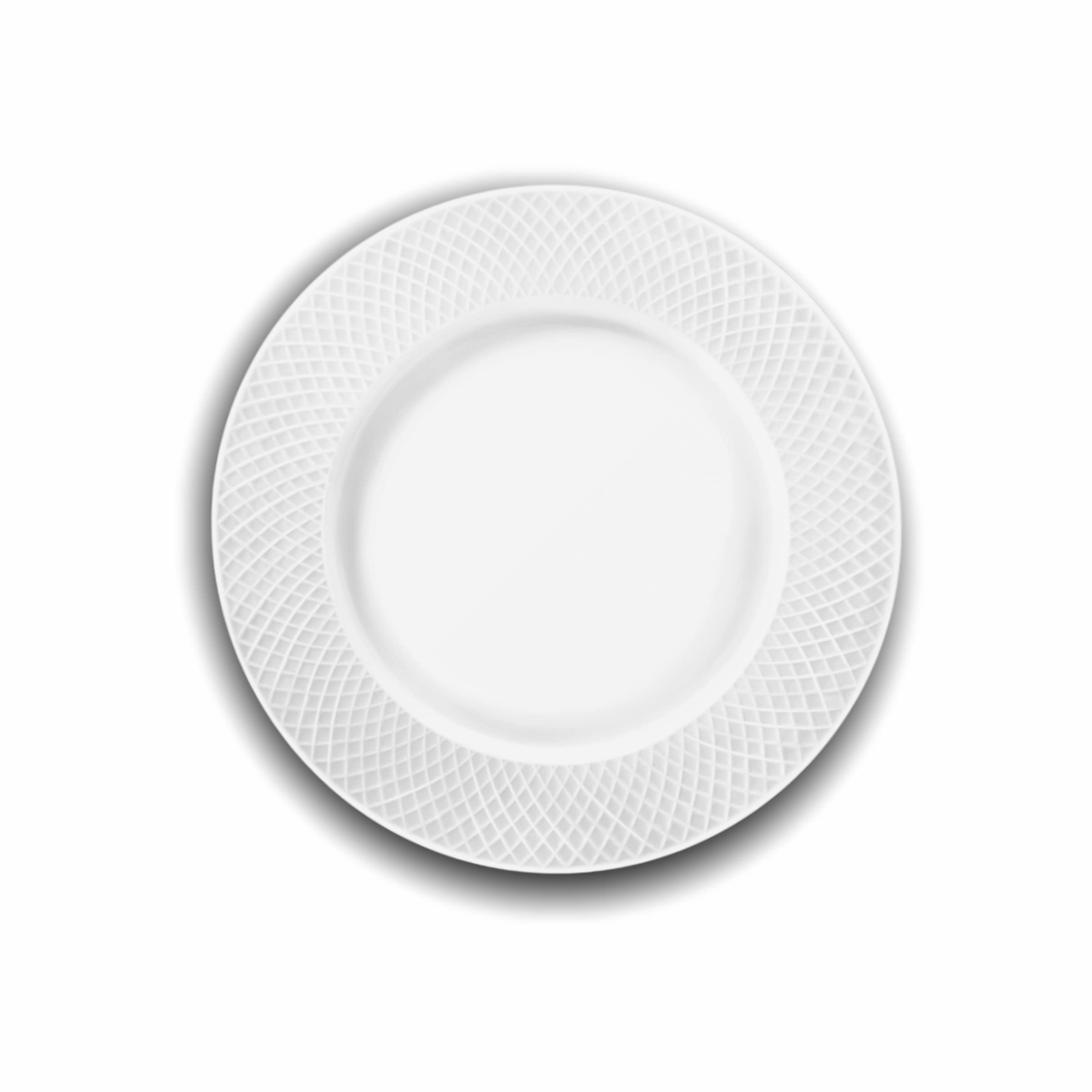 Wilmax - Piatti - 6 pezzi - Ø 20 cm - piatti in porcellana bianca - tavola - Lavabili in lavastoviglie - per colazione, per dolci - Confezionati in una confezione regalo