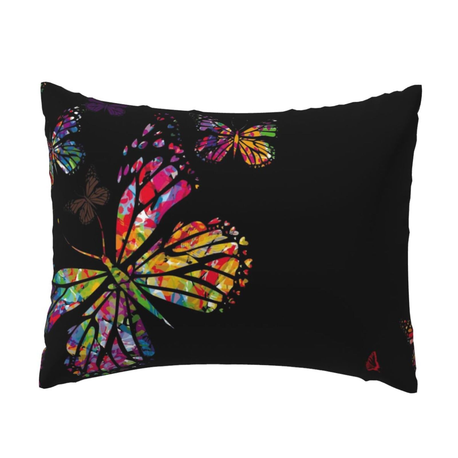 WSHFFILO Pretty butterfly printed Pillow Case 20x26in Decorative pillowcase Throw Pillow Cover