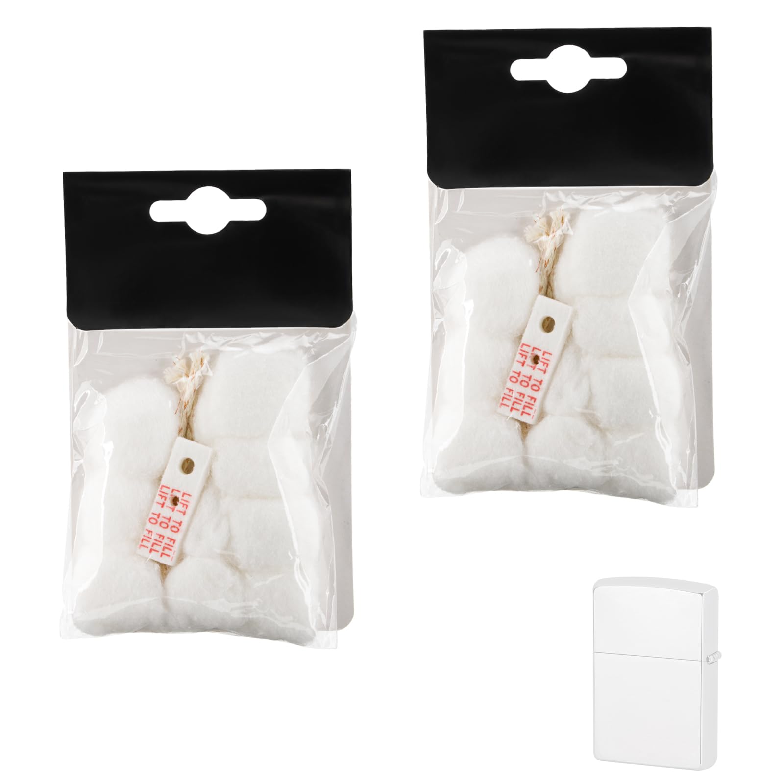 Cotton Compatible with Zippo Lighter,2 Pack,Replacement Parts Comaptible with Zippo Accessories(Cotton,Felt Pad,Wick)-image-12