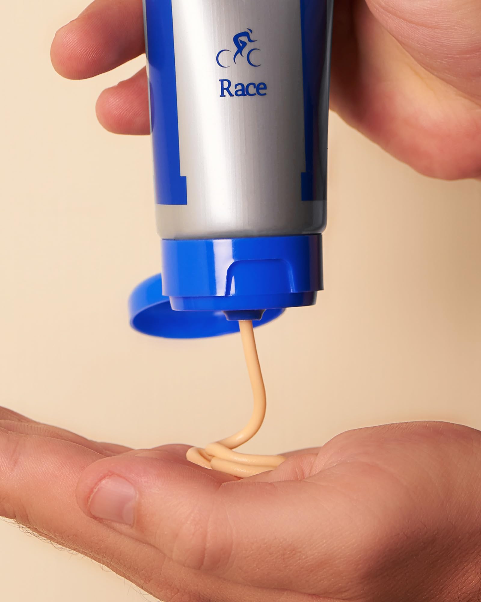 RACE crema sottosella antisfregamento professionale for Men - pomata anti irritazione e antifrizione per cosce e glutei - Ciclismo, Corsa, Palestra e Sport estremi (> 2 ore)