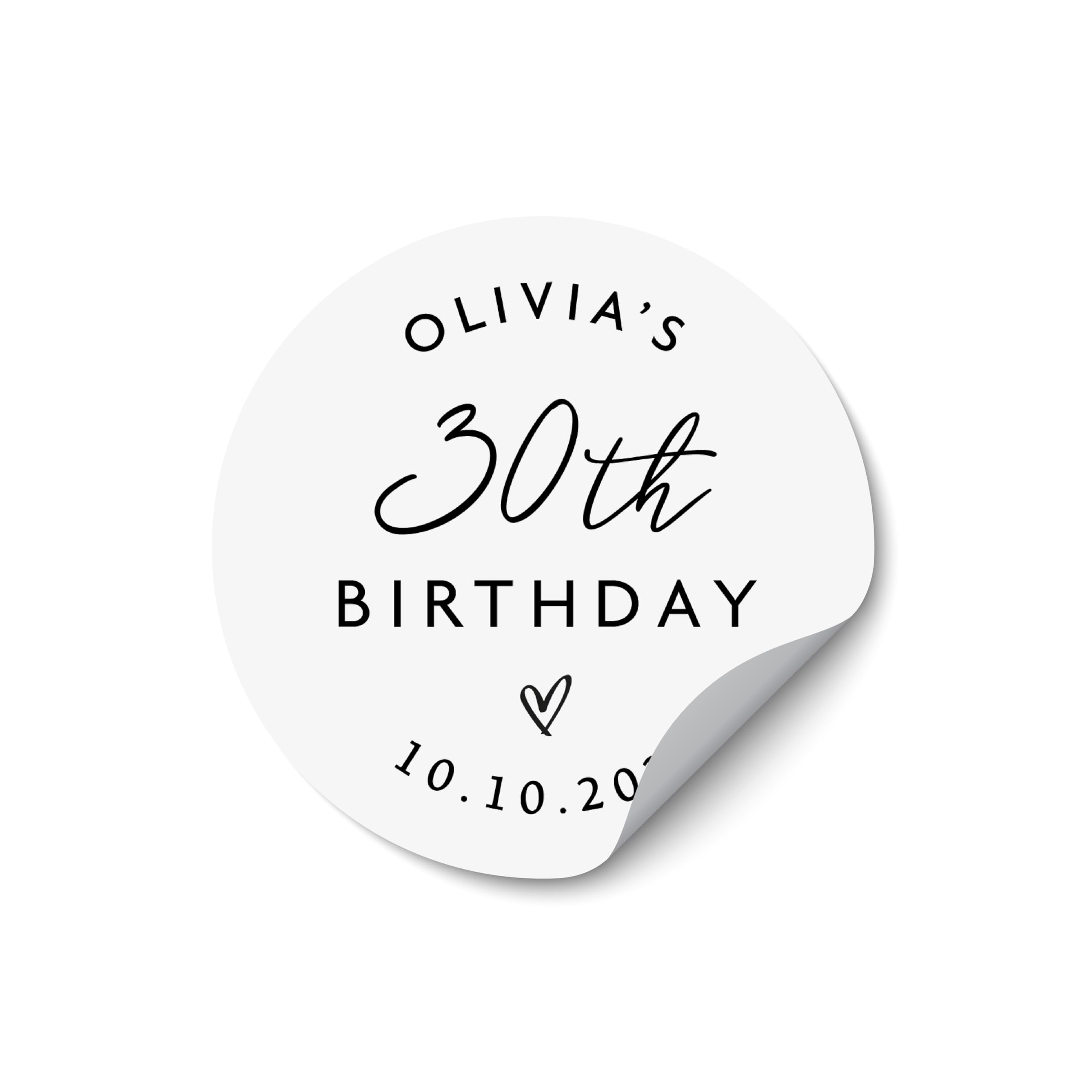 Happy Birthday Thank You Welcome Bag Clear Stickers Sheet, Thank You for Coming to My Party Stickers, Birthday Party Bag Stickers - BD39