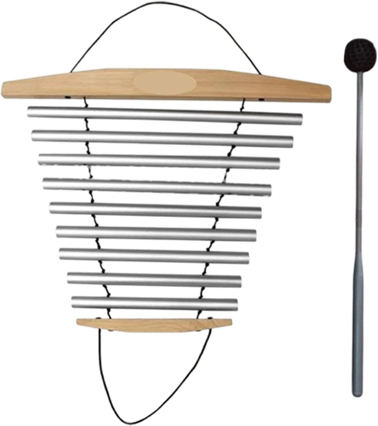 Colaxi Meditation Chime with Mallet, Bath Instrument, Tubular Chime, Meditation Bowl Sound, 9 Tones