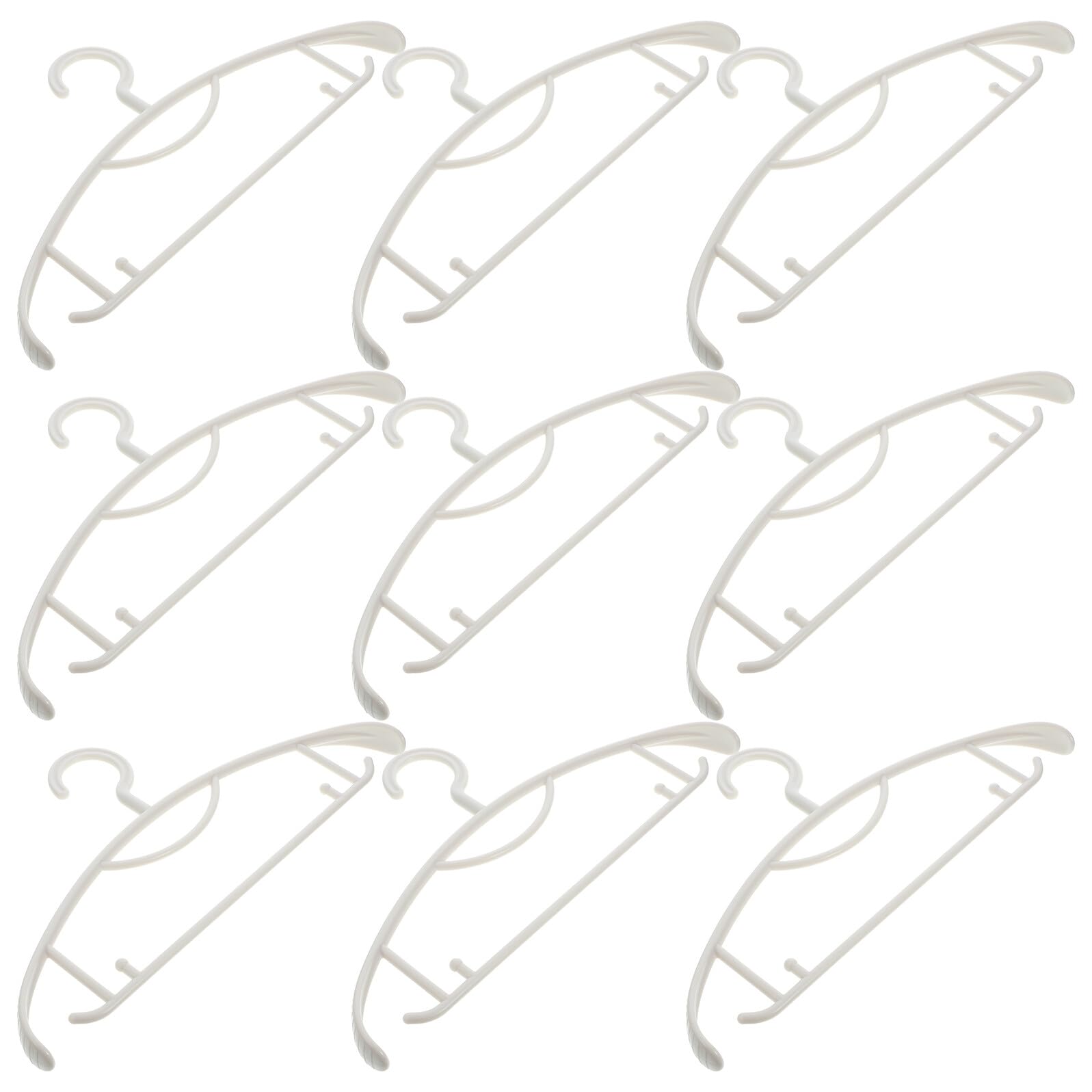 VICASKY Grucce Antiscivolo Design Resistente All'usura e Spalle Larghe Set da 10 in Plastica per Vestiti e Maglioni per Armadio