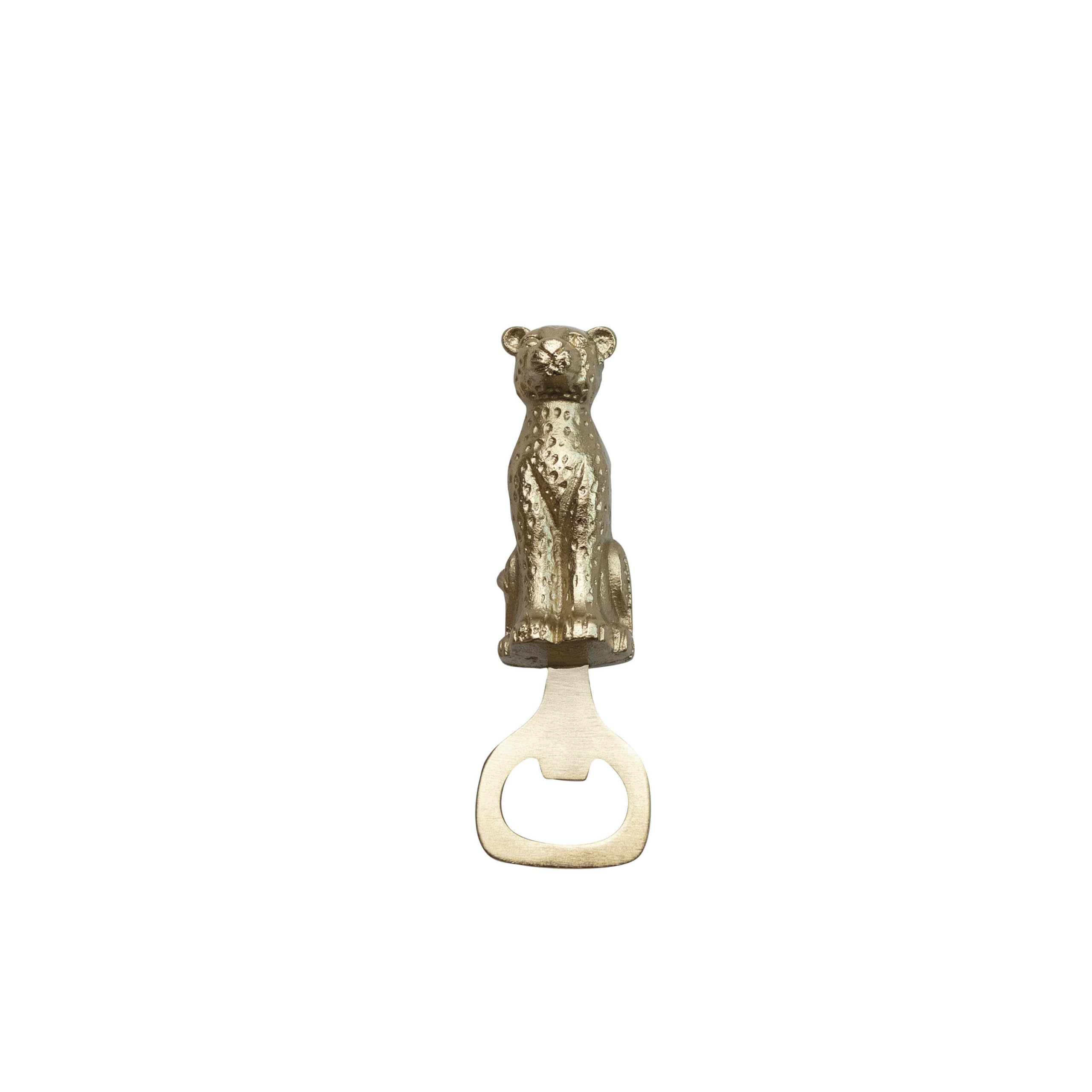 Amazon.com: Creative Co-Op Antique Cheetah Bottle Opener, Gold