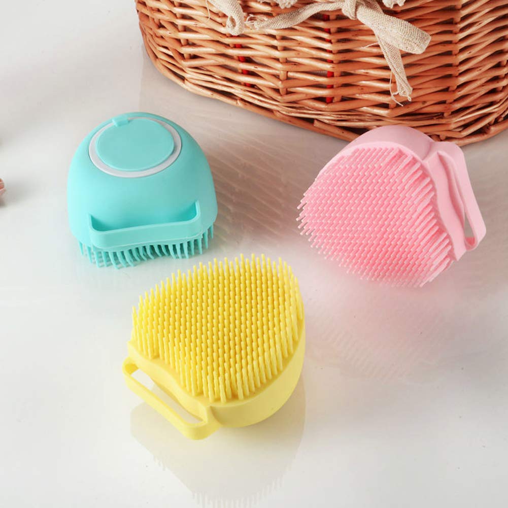 Saycker Dog Bath Brush - Silicone Pet Grooming Brush For Bathing, Massage, & Deshedding - For Dogs & Cats