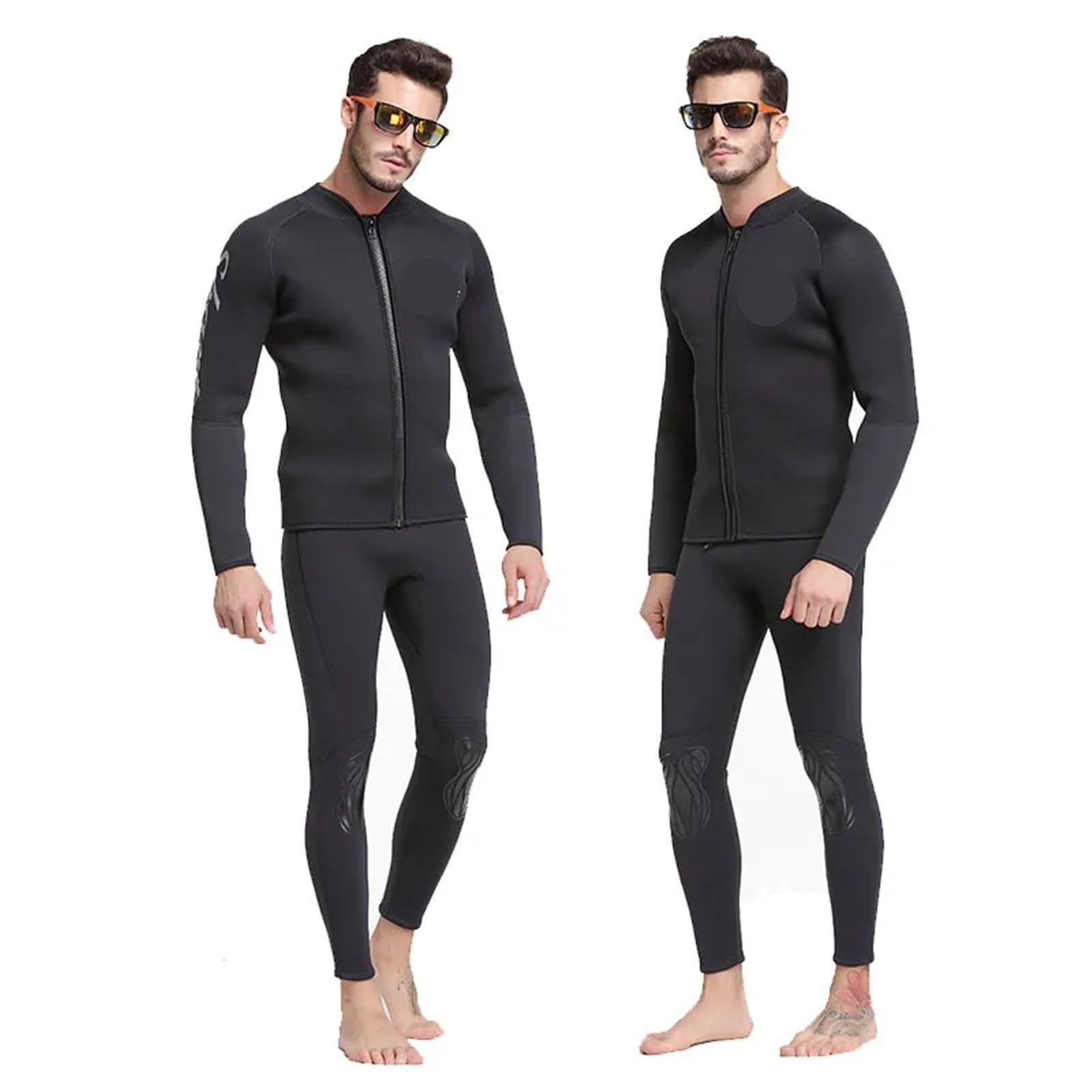 Mute Uomo Donna Muta in neoprene da 1,5 mm Donna Uomo Diviso Tuta surf calda a maniche lunghe Nuoto bagnato Prova di freddo Set completo Immersioni