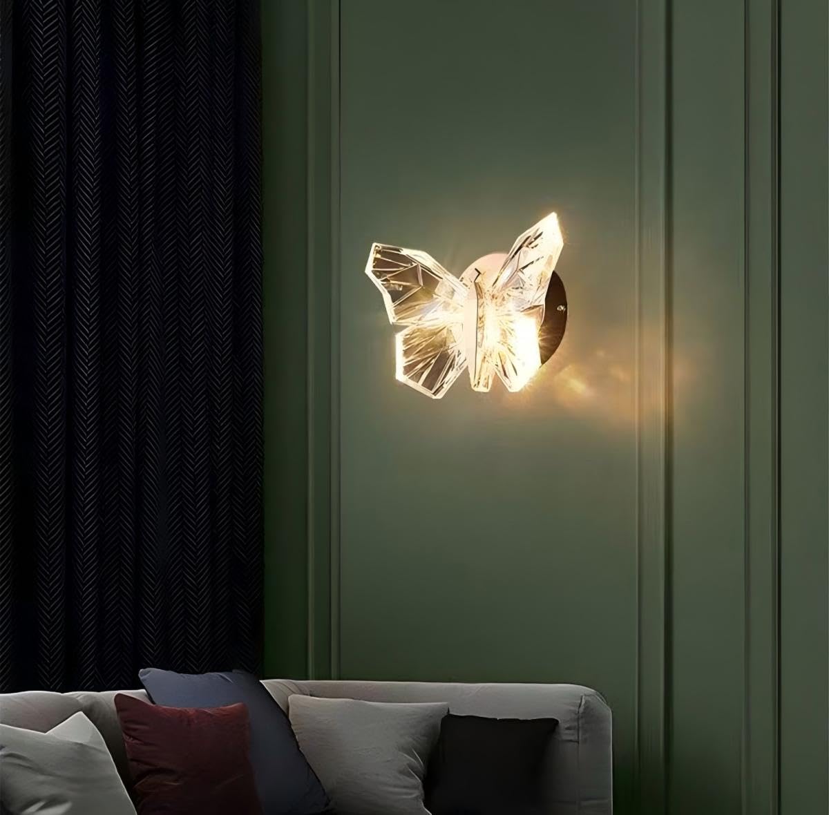 Applique da Parete Farfalla LED Dimmerabile Camera da Letto Comodino
