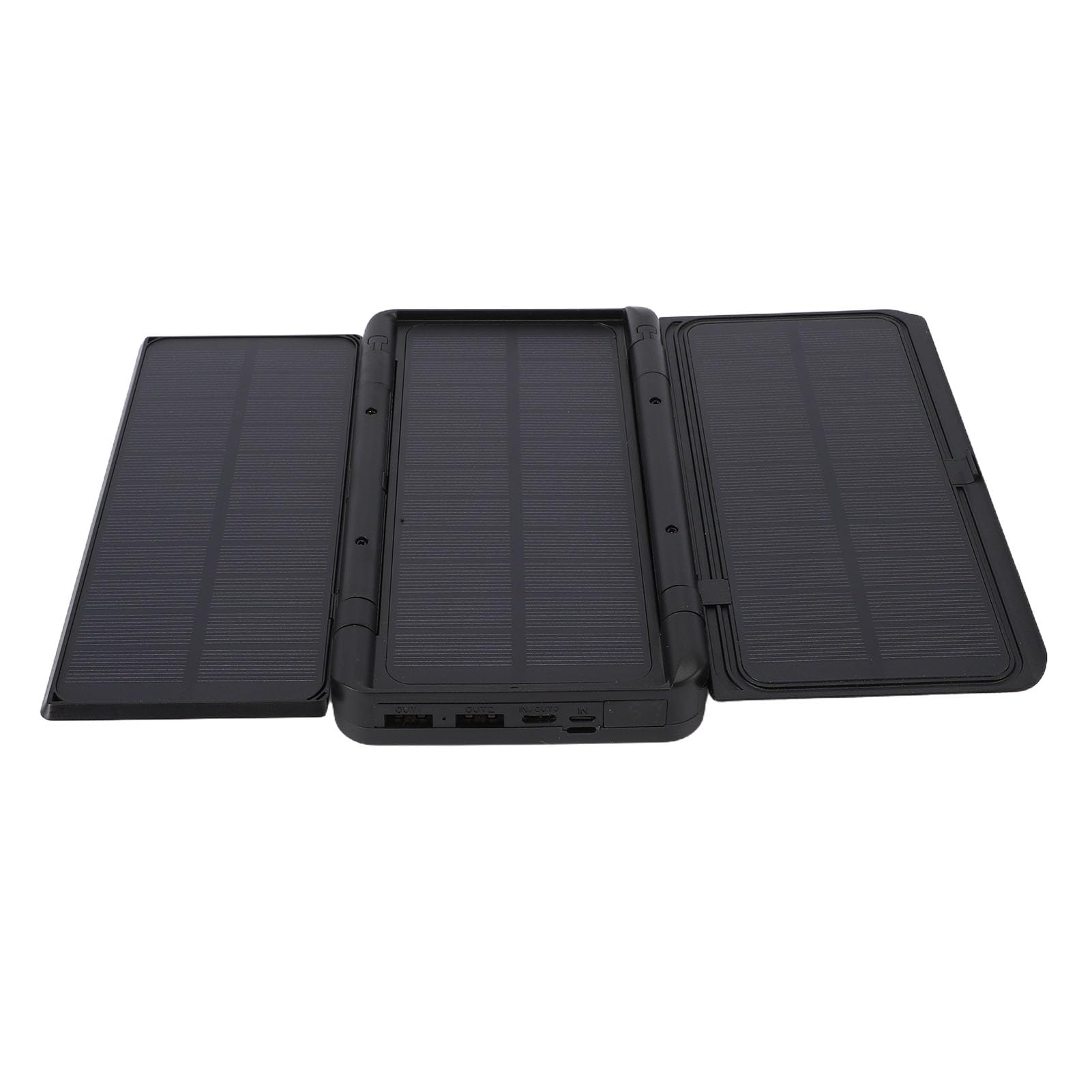 Fockety Caricabatterie Solare Power Bank, 10000mAh Solar Power Bank UPS 3 Pannelli Solari Pieghevoli Ingresso USB C Uscita PD20W Caricatore Portatile a Ricarica Rapida con Luce SOS per