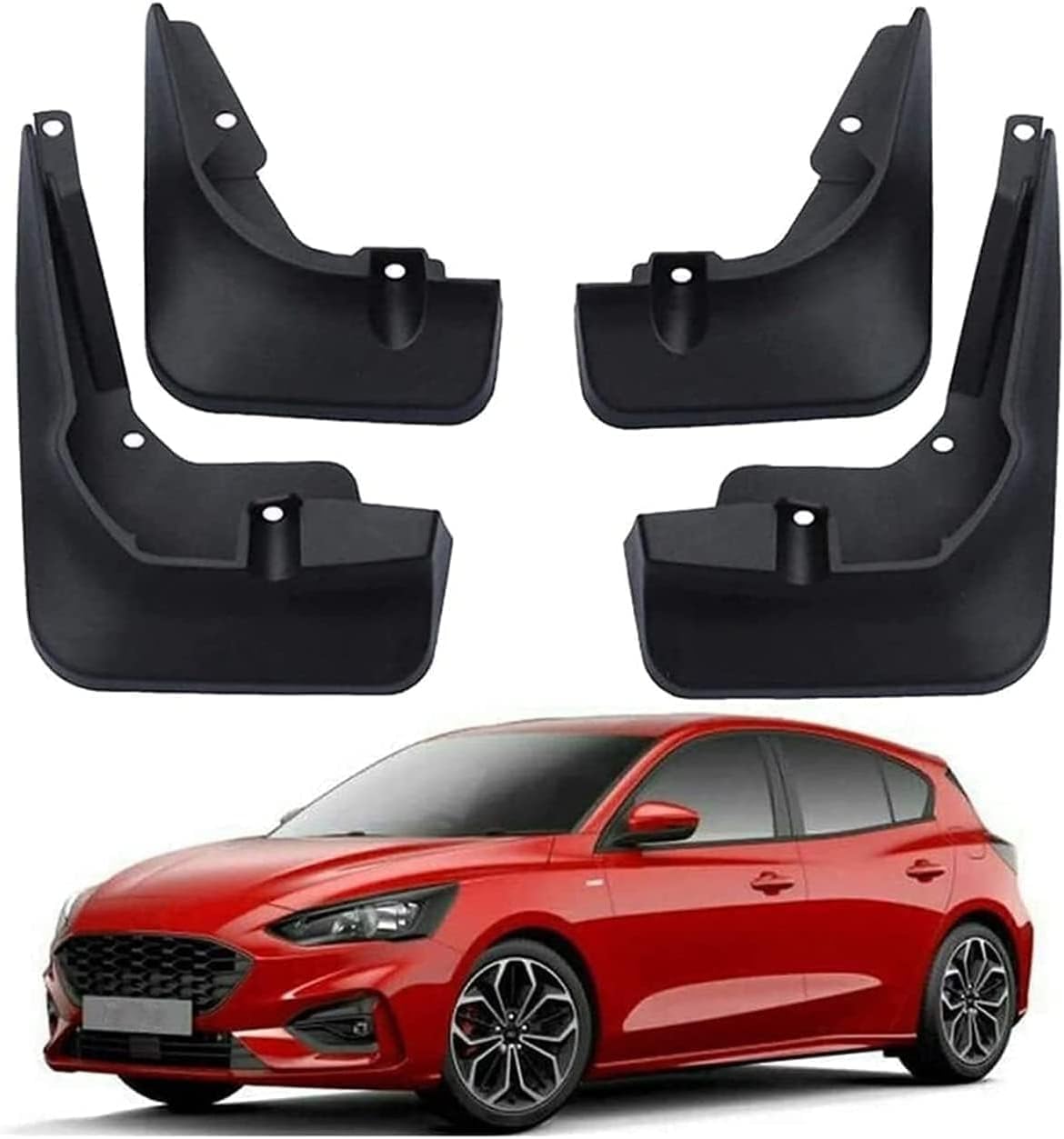 Paraspruzzi per Ford Focus MK4 Hatchback ST-Line 2019-2020, Paraspruzzi Auto Anteriore Posteriore Parafanghi Parafango Mud Flap Splash Guard Accessori
