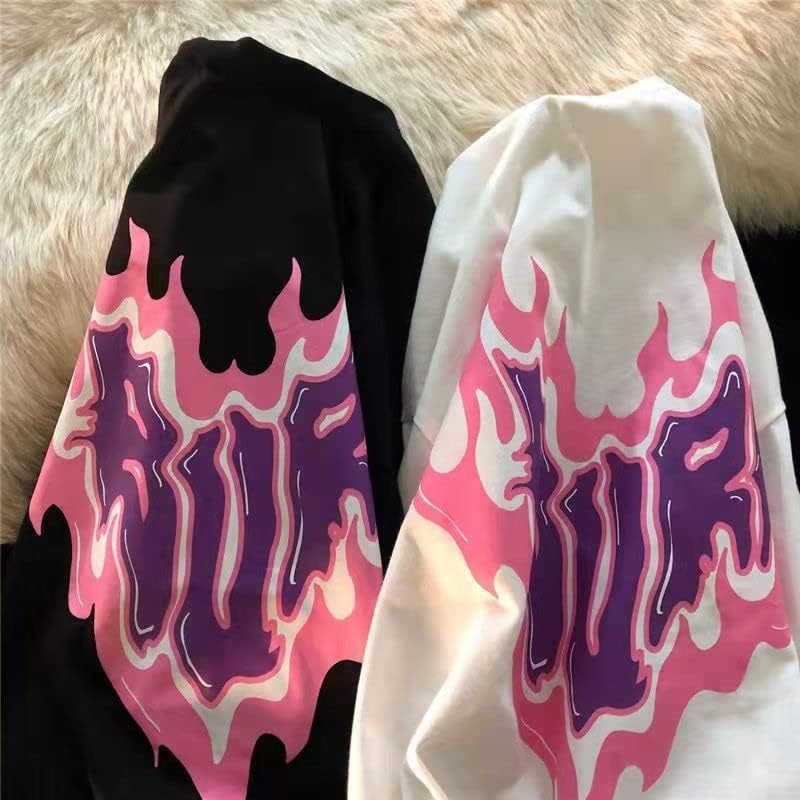 Miniatura 6 de Alternativa Dark Academia Graphic Camisetas Grunge Manga Corta Oversized Streetwear Preppy Cyberpunk Techwear