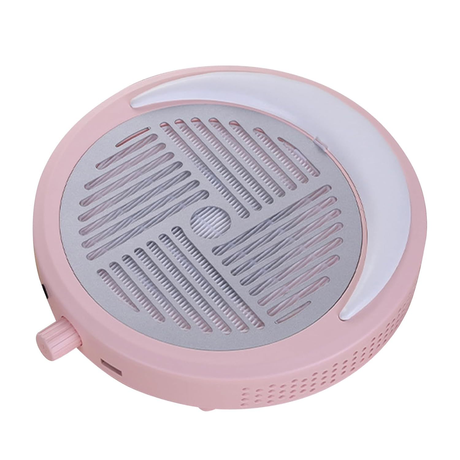 Ymiko Nail Dust Collector Powerful 4200RPM Suction Wireless Rechargeable Quiet Brushless Motor Fan for Salon Home Manicure Hand Rest (Pink)