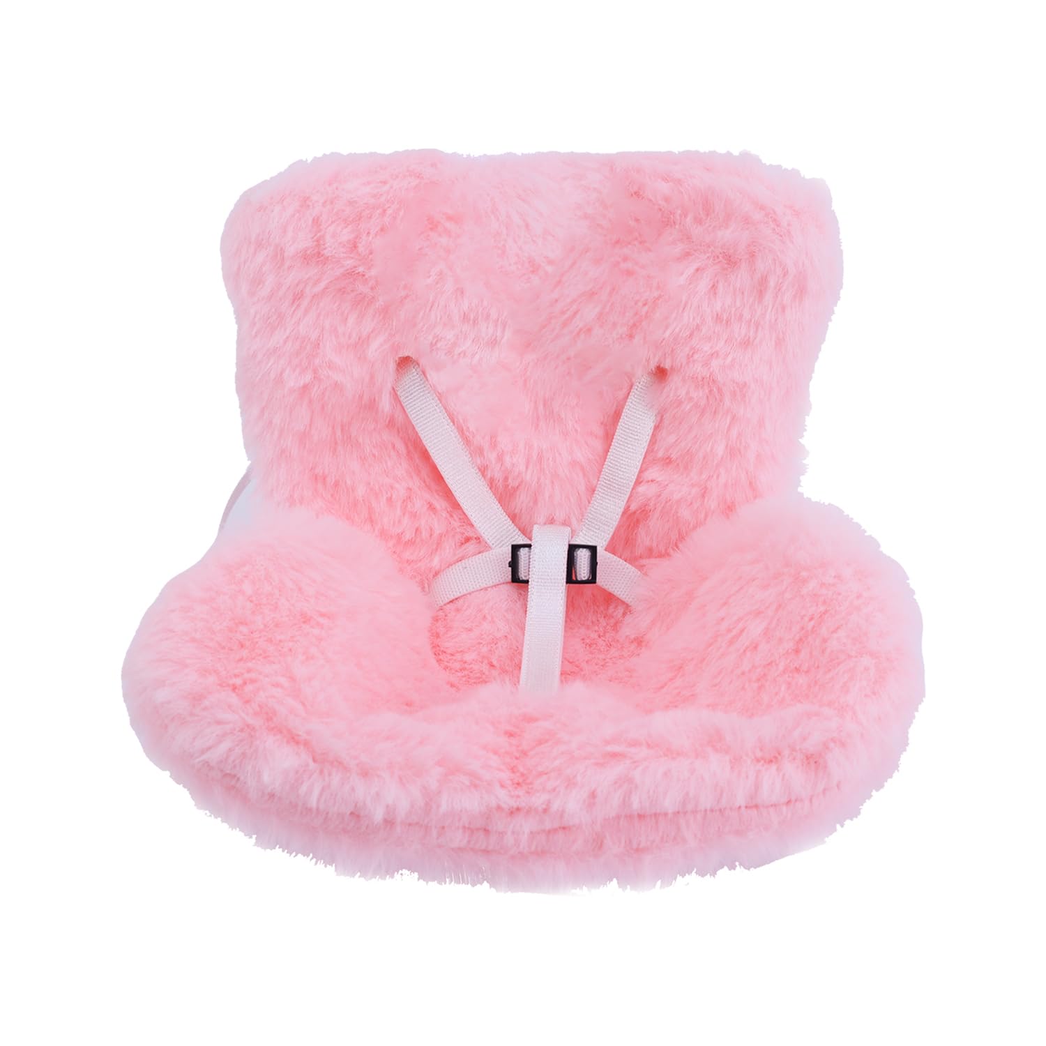 BOXOB Car Seat for Dolls, Cute Safety Have a Seat with Soft Furry Cushion Pink Sofa Car Air Vents Clip Desktop Decor Chair to Display Doll Toy