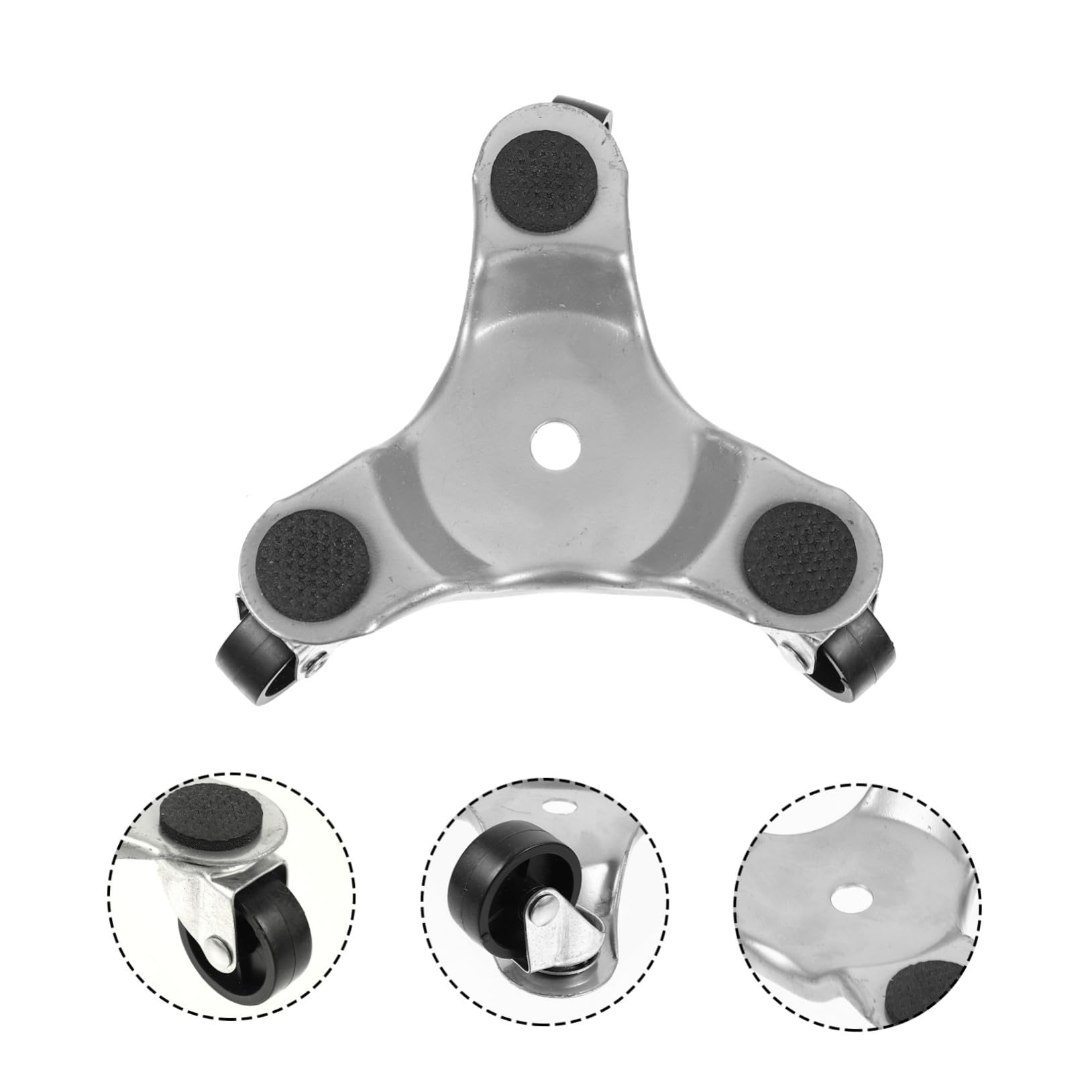 SHINEOFI 3 Stück Stahl Dreieck-Dolly Möbelroller Drehbare Möbelrollen Schwerlast Umzugshelfer Für Möbel Transport Im Haus Und Industrie
