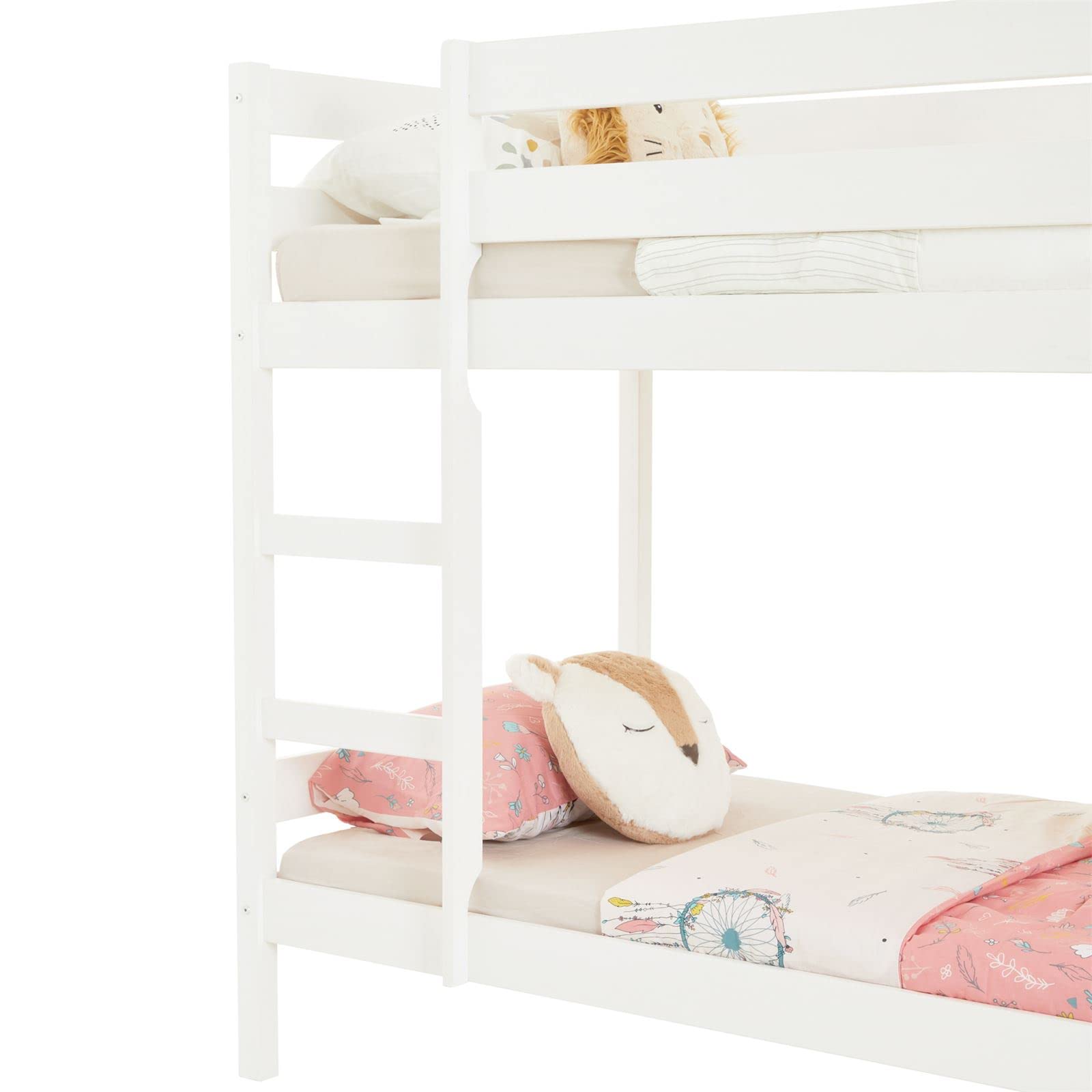IDIMEX Etagenbett Doppelstockbett Felix für Kinder Hochbett Kinderbett mit Leiter Kiefer massiv Natur 90 x 200 cm (B x L)