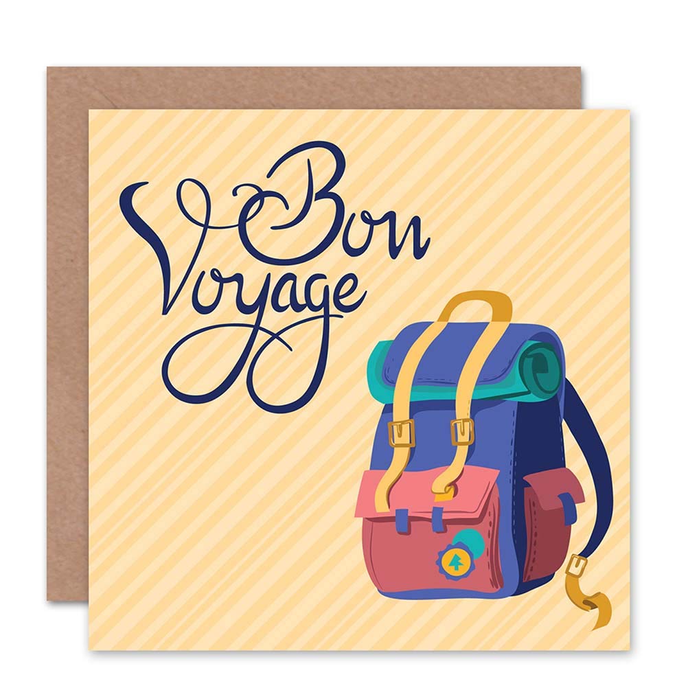 Artery8 Greeting Card - Bon Voyage Goodbye Card