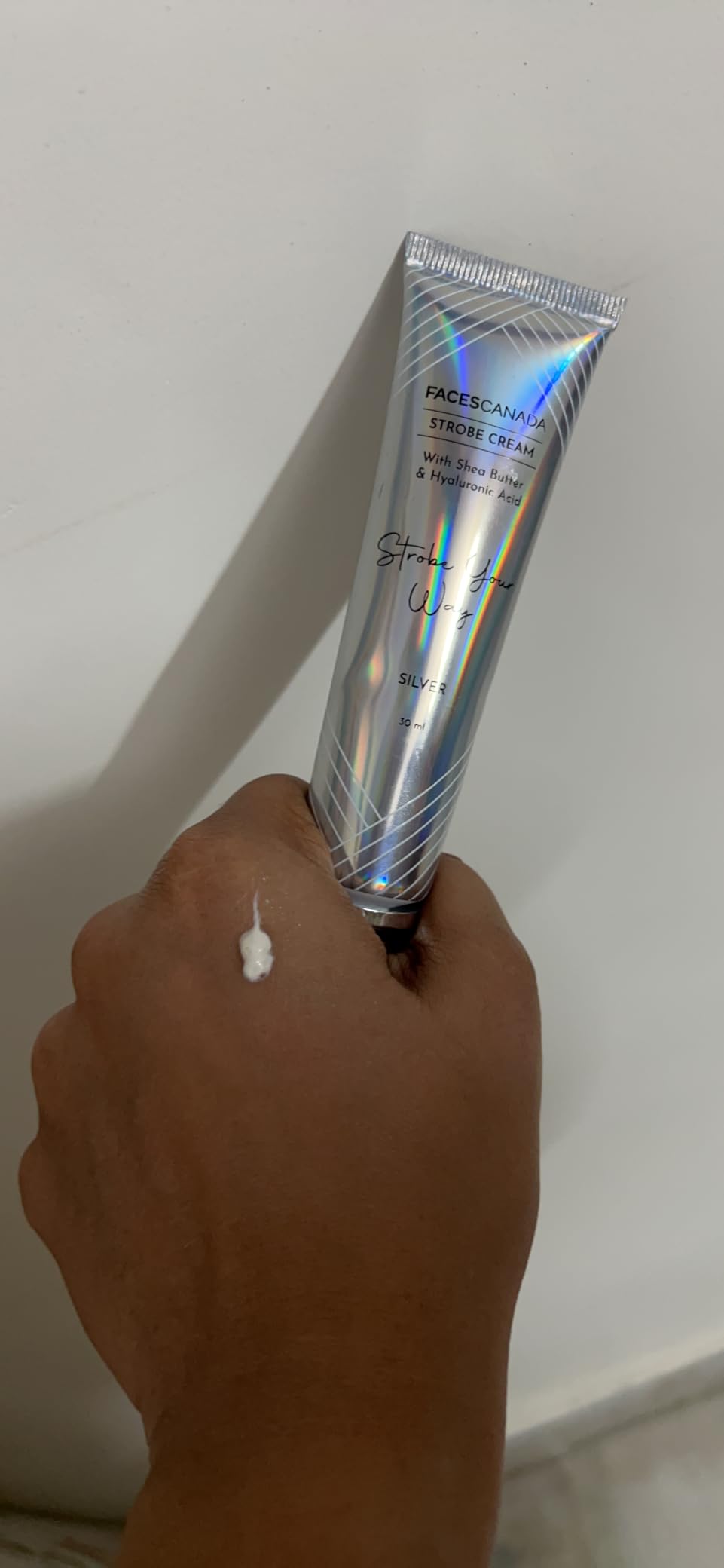 FACESCANADA Strobe Cream - Rose Gold | with Shea Butter & Hyaluronic Acid | Hydrating & Illuminating Makeup | for Radiant Dewy Skin | 1.01 Fl Oz (30ml)