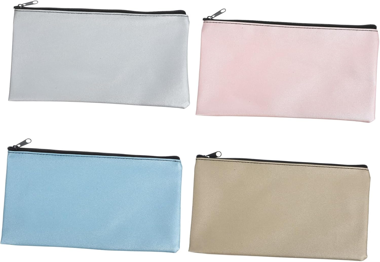 4pcs Cash Bag Money Bag Purse Wallet for Women Money Pouch with Zipper Bags for Money Pencil Pouch Money Wallet Organizer for Cash Zipper Money Bags Money Envelopes Money Holder