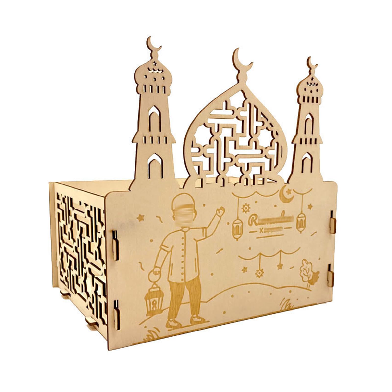 Tfaoys B Eid Wood Ornaments Hollow Stars Ornaments Party Decoration Supplies For Eid Festival New Year Holiday Party Wood