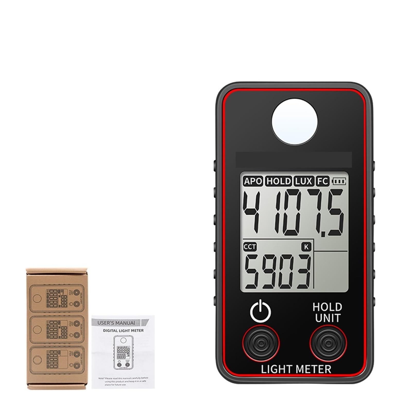 Colorímetro, Probador de temperatura Color medidor iluminancia alta precisión prueba iluminación medición luminancia(SK-8202)