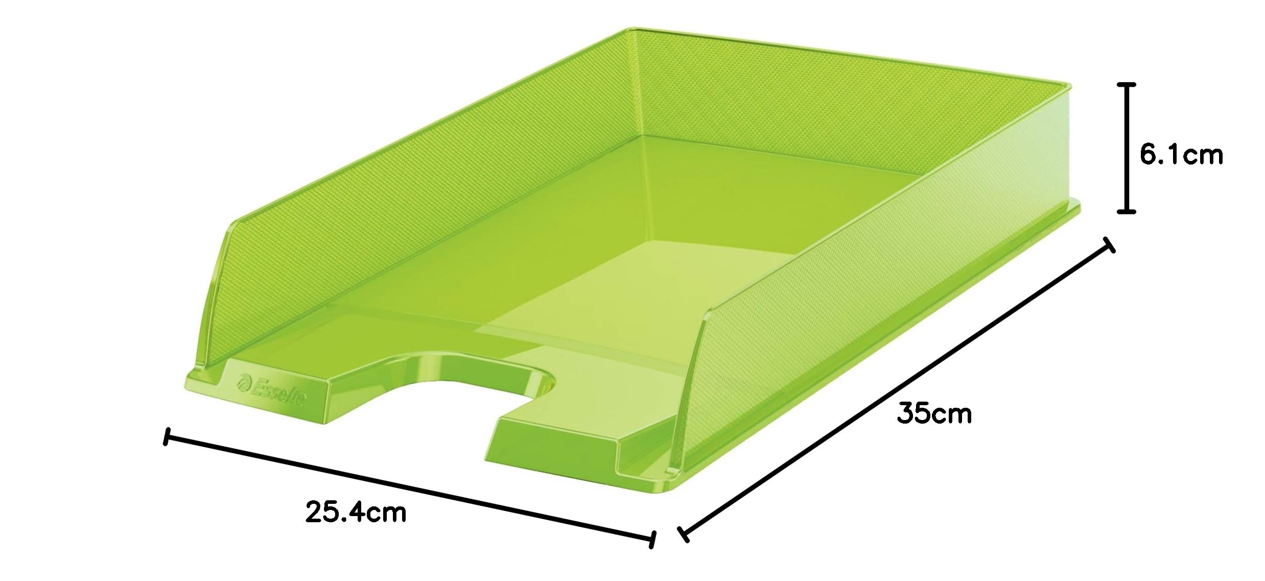 Esselte Europost Briefkorb, Transparent, 10 Stück, grün transparent, 623597