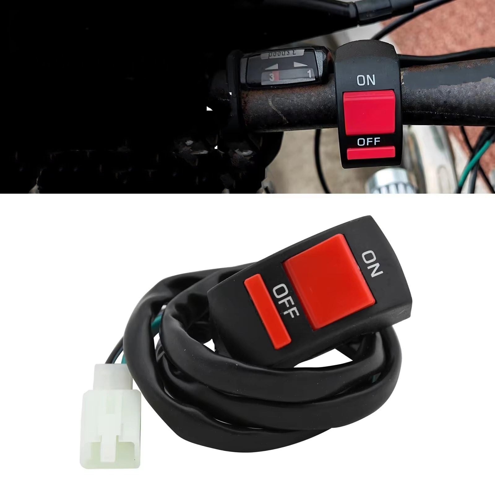 Interrupteur De Clignotant Pour Moto Compatible Avec Bouton Marche/arrêt, Interrupteur De Témoin Lumineux, Interrupteur De Coupure De Flamme commodo commutateur moto