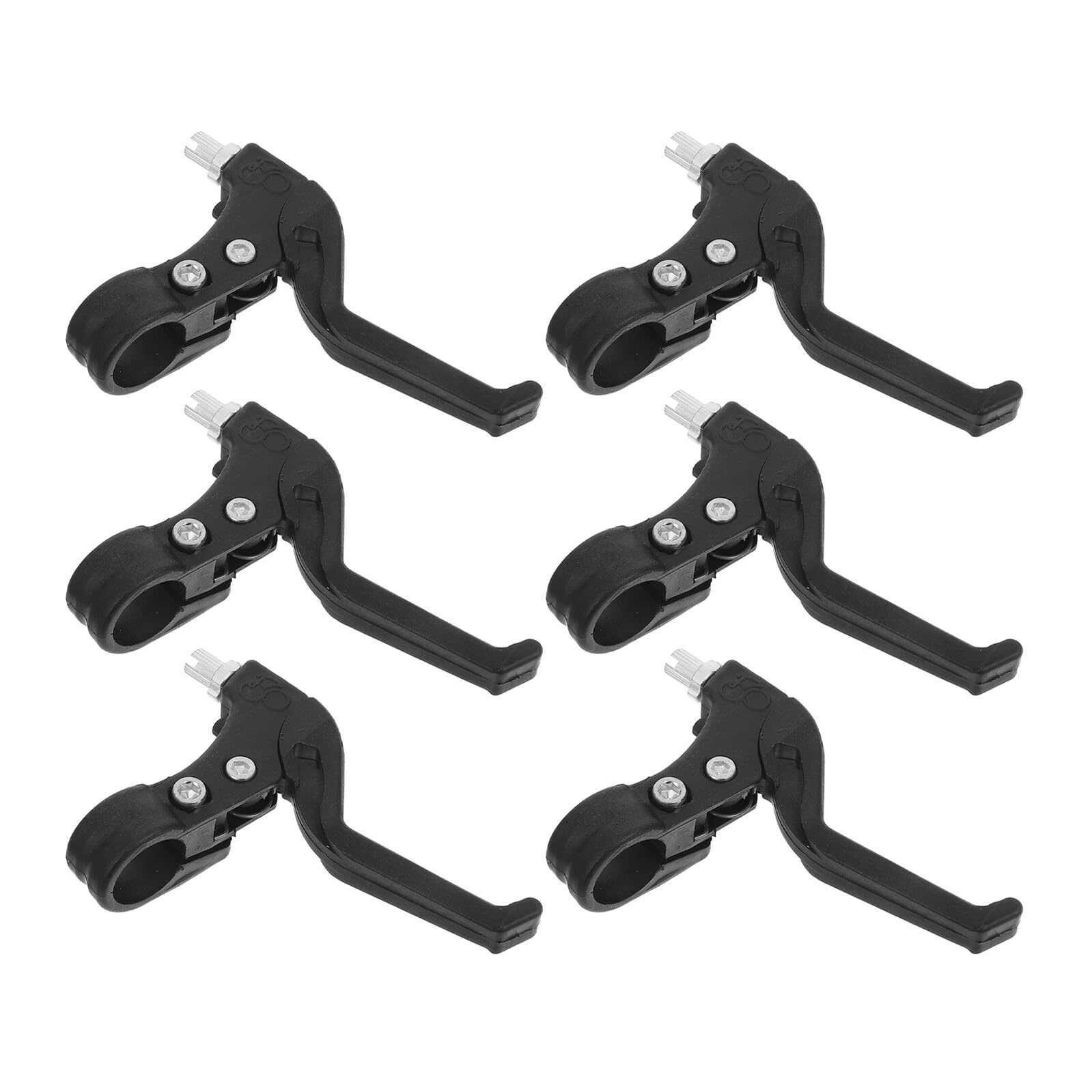 Juego De 6 Manetas De Freno Para Bicicleta De Metal Con Extensión Para Maneta De Freno De Mano Negras