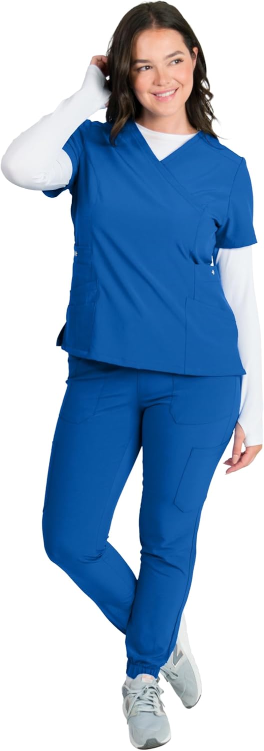 Medgear Women's 4-Way Stretch 12-Pocket Jogger Scrub Set - Image 3