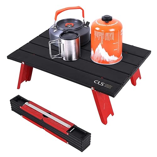 Table Camping Pliante,Table de Camping Petite en Alliage d'Aluminium,Table de