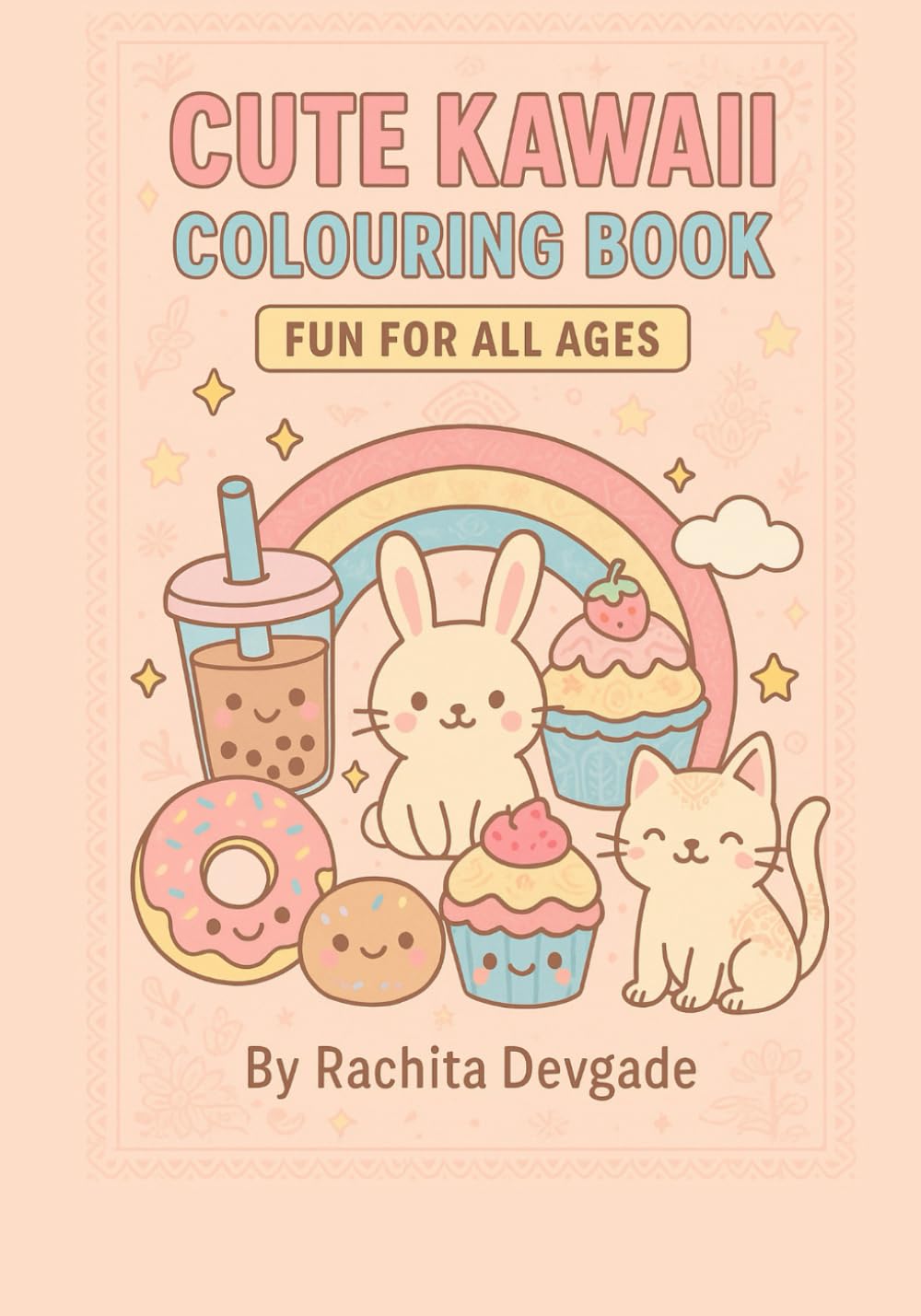 Cute kawaii colouring book: Fun for all ages