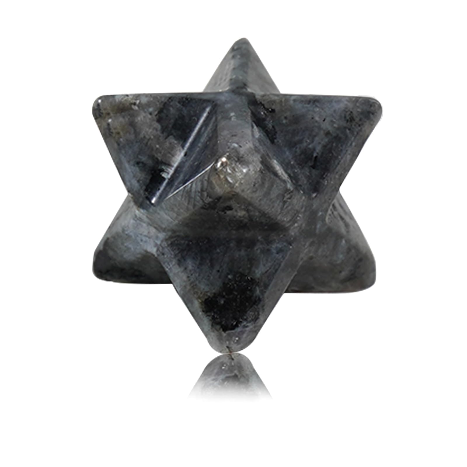 Soulnioi Healing Crystal Natural Merkaba Star Crystal Dragon Bloodstone Hexagonal Star Stone Energy Pocket Stone for Reiki Meditation Spiritual 1Pcs 13x13mm