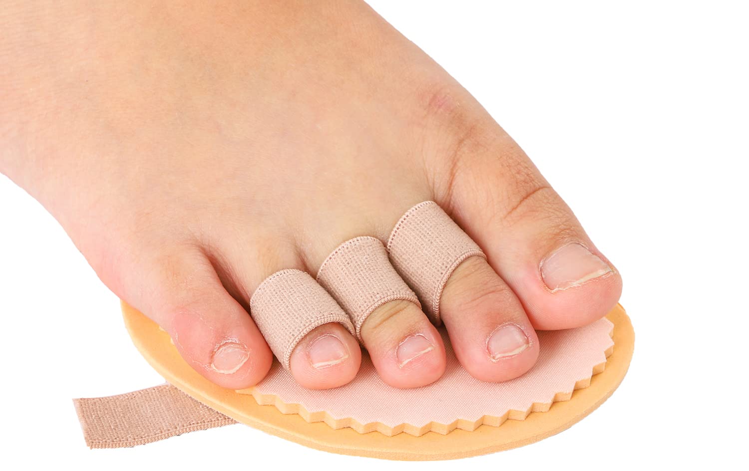 Toe Straightener, 4pieces Toe Separators for Overlapping Toes, 3 Holes Hammer Toes Corrector, Claw Toe Alignment Spacer for Women, Men, Mallet Toe Dividers, Cured Toe Splint