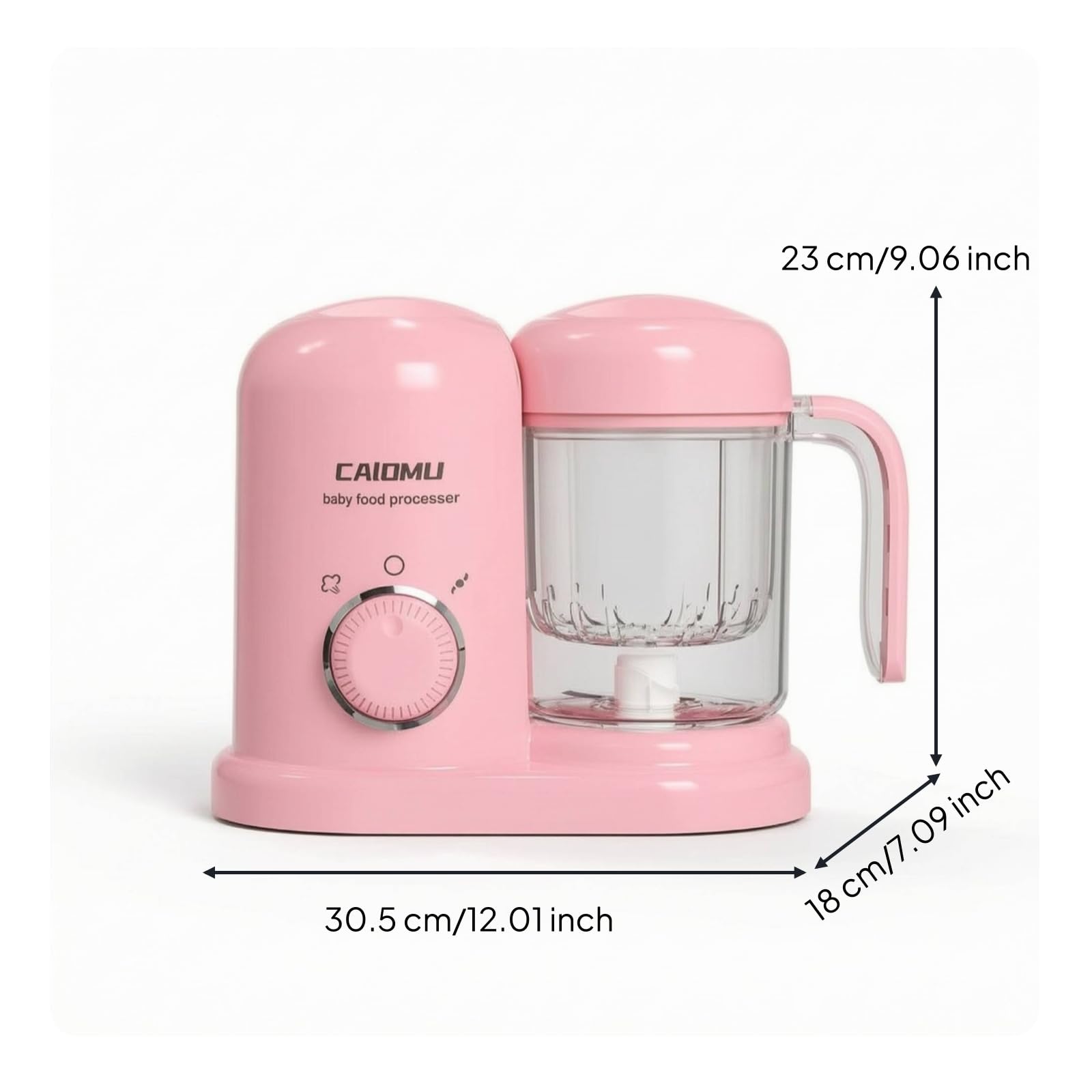 Vaporizzatore e Frullatore in un Singolo Apparecchio Resistente Cuocipappa Regolabile Elettrodomestico per Svezzamento, color to 2, Spina Piatta Standard Europea