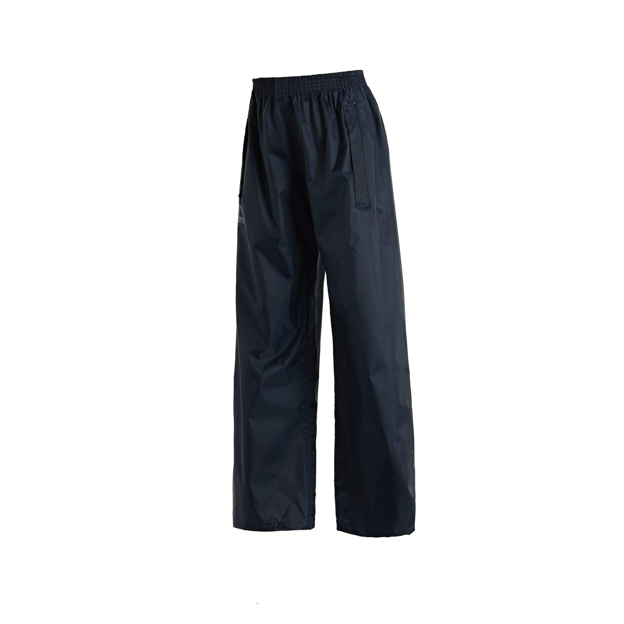 Regatta Kids Stormbreak Waterproof Overtrousers Lightweight Breathable Rain Protection Navy