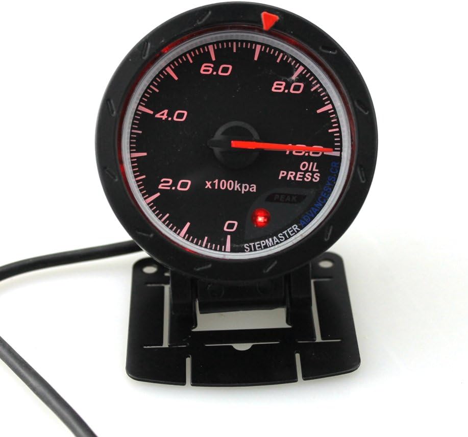 2.5" 60MM Red LED Display Oil Press Pressure Gauge Pointer Universal Car Meter