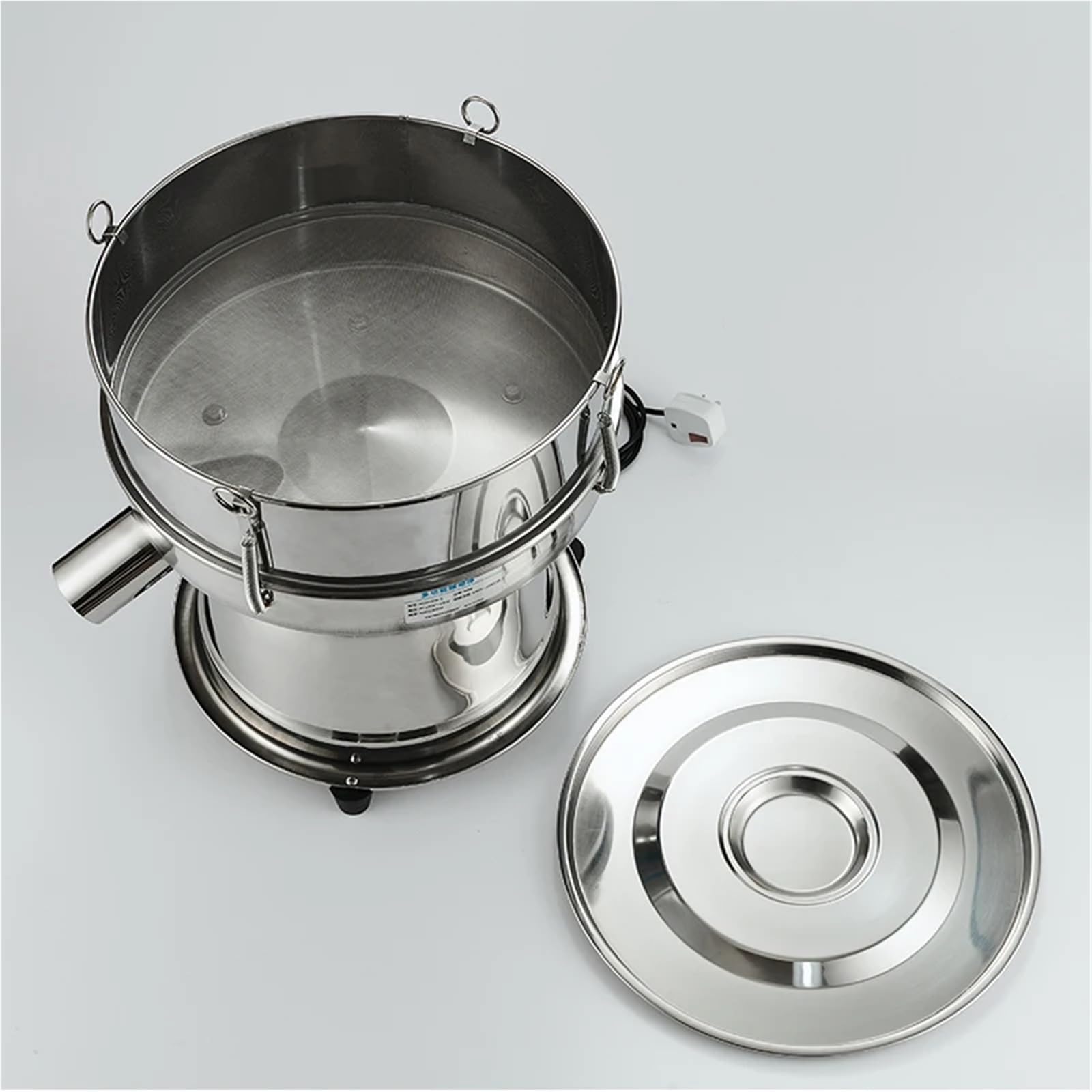 Máquina de tamiz alimentos 40cm y 2 salidas, empaquetadora, máquina criba eléctrica, vibratoria for polvo, materiales granos Alto rendimiento | 1 outlet