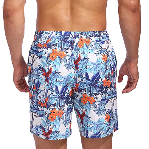 Image of Biwisy Mens Swim Trunks Quick Dry Swim Shorts Mesh Lining Swimwear Bathing Suits with Pockets