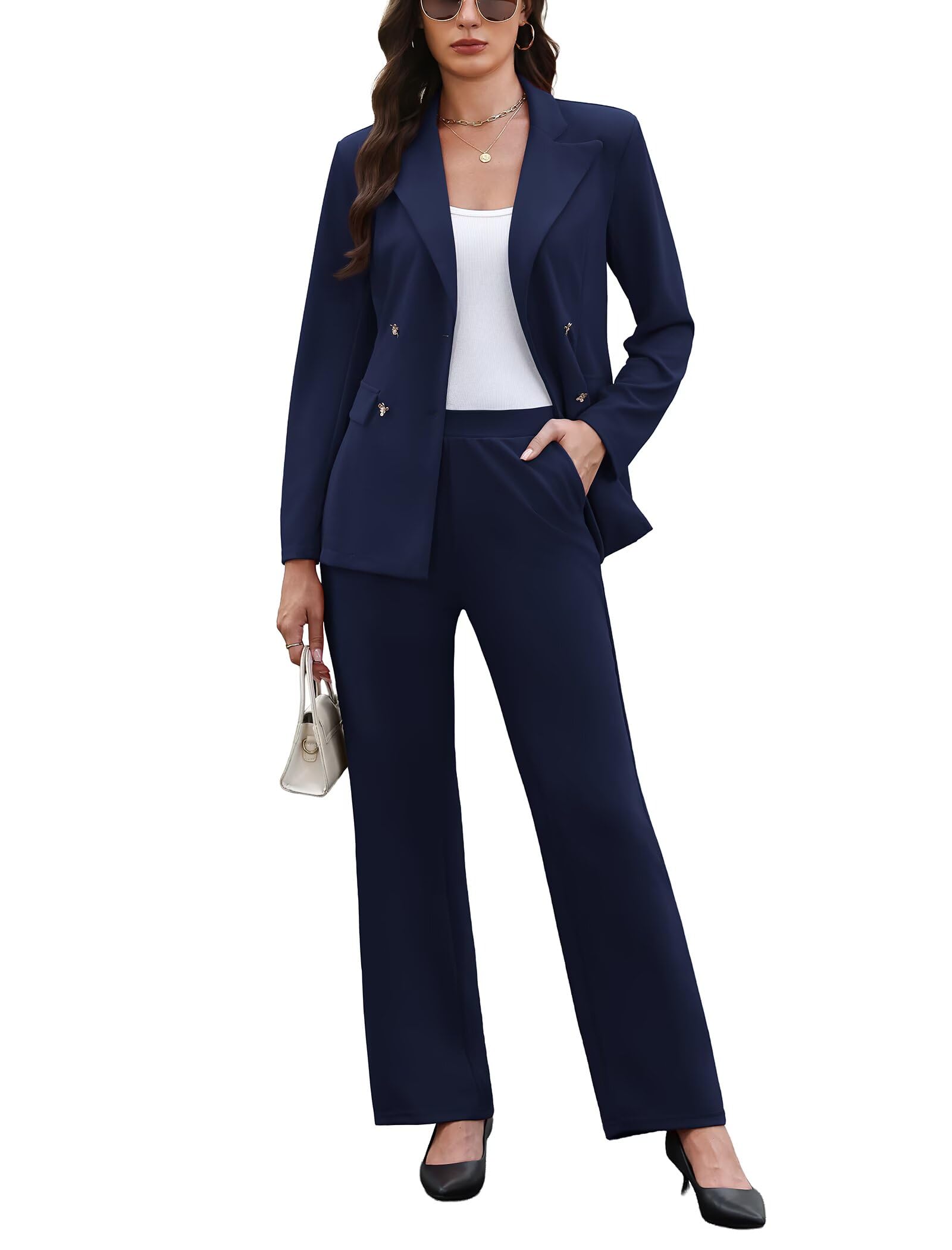Ophestin Women 2 Piece Suit Sets Moderne/ajusté Femme