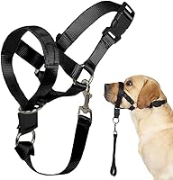 Vista 1 de BARKLESS Collar de cabeza sin tirones para entrenamiento y caminar de perros, hecho fácil, suave, ajustable, arnés halter con enlace de seguridad