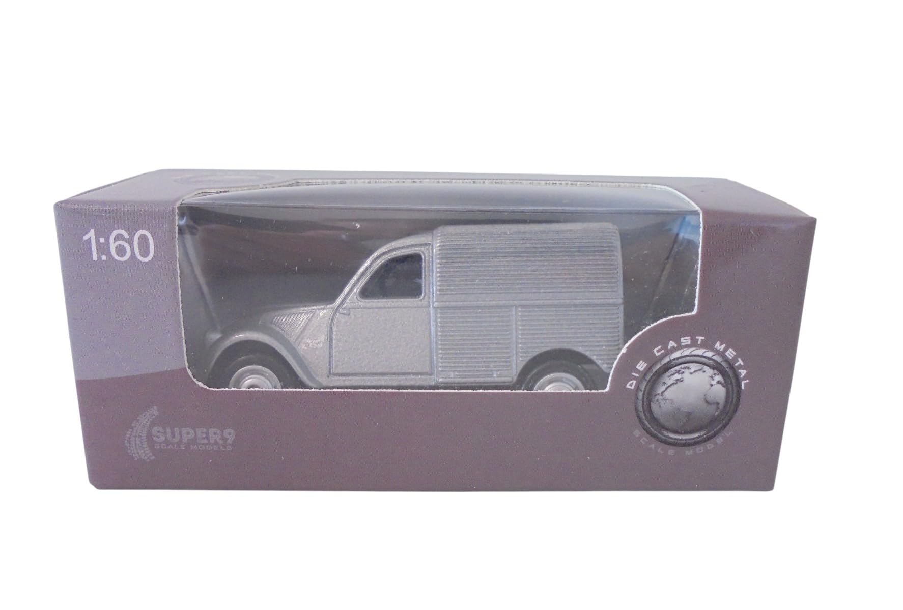 OPO 10 - Miniature car compatible with Citroën 2CV Van, 1:64 scale, 3 inches (7.5cm), Welly SUP09 - Image 2