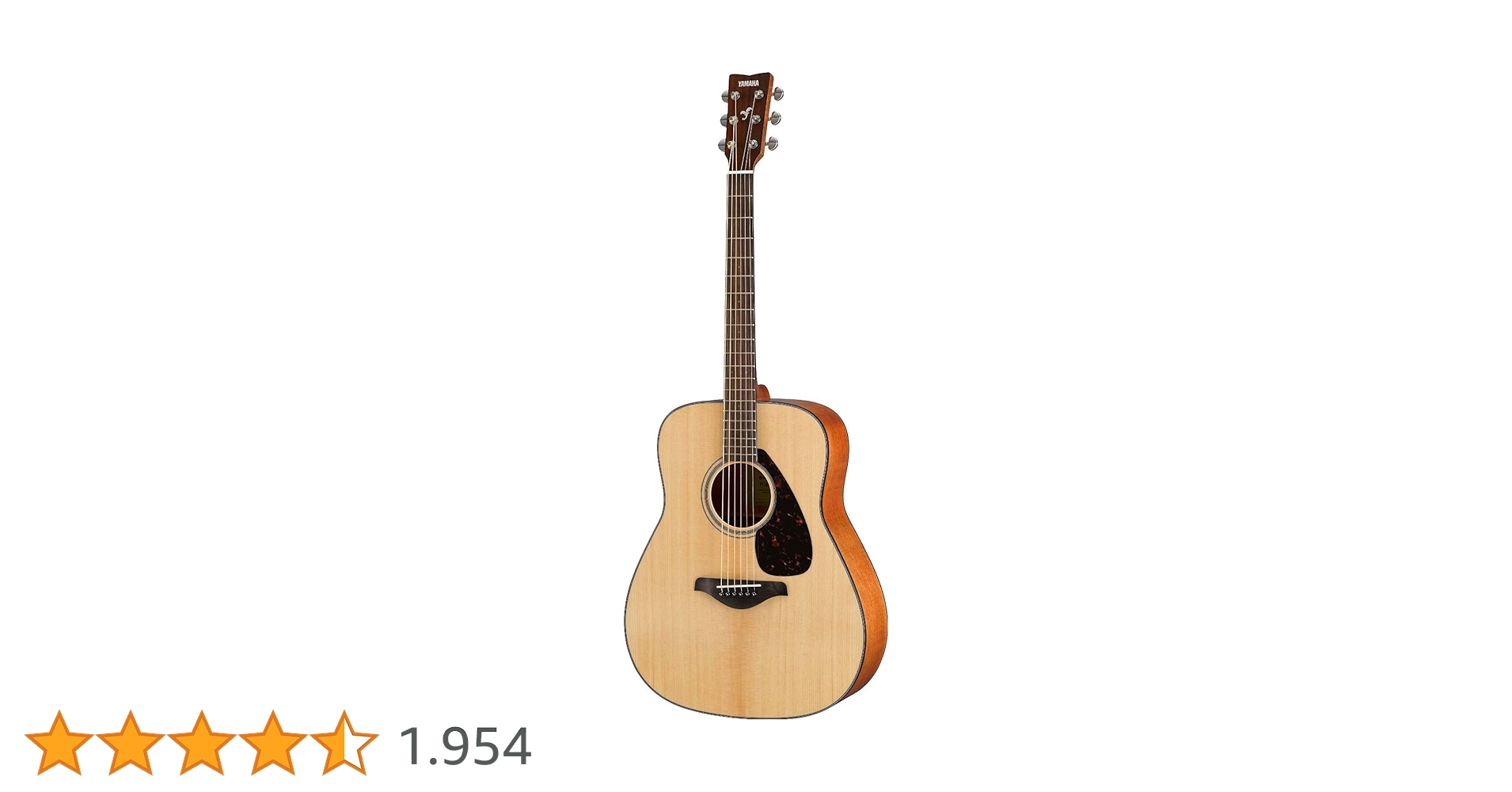 YAMAHA Guitarra acústica superior sólida FG800, natural, somente