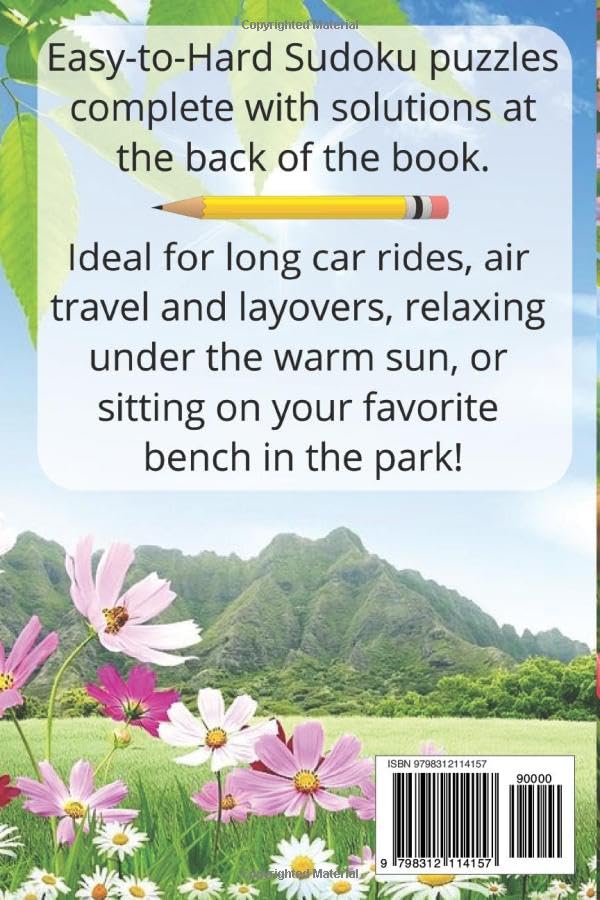 Nuts For Sudoku!: Easy-to-Read Sudoku Puzzles | 6x9 inches, 104 pages | 300 puzzles | ideal for travel, car rides, campfires, or as a stocking stuffer or gift! image 3