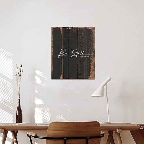 Miniatura 6 de Country Wood Sign Life Positive Quote Christian Saying Be Still Religious Quotes Wooden Wall Plaque Birthday Housewarming Gift for Porch Living Room
