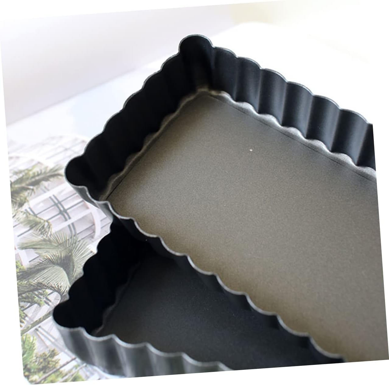 Cabilock 2Pcs Non Stick Aluminum Alloy Bread Molds Baking Tool for Toast and Cake Black Baking Pan Easy and Design