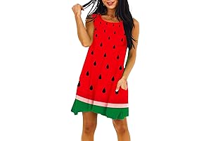 Women's Watermelon Print Dress: A Refreshing Summer Essential