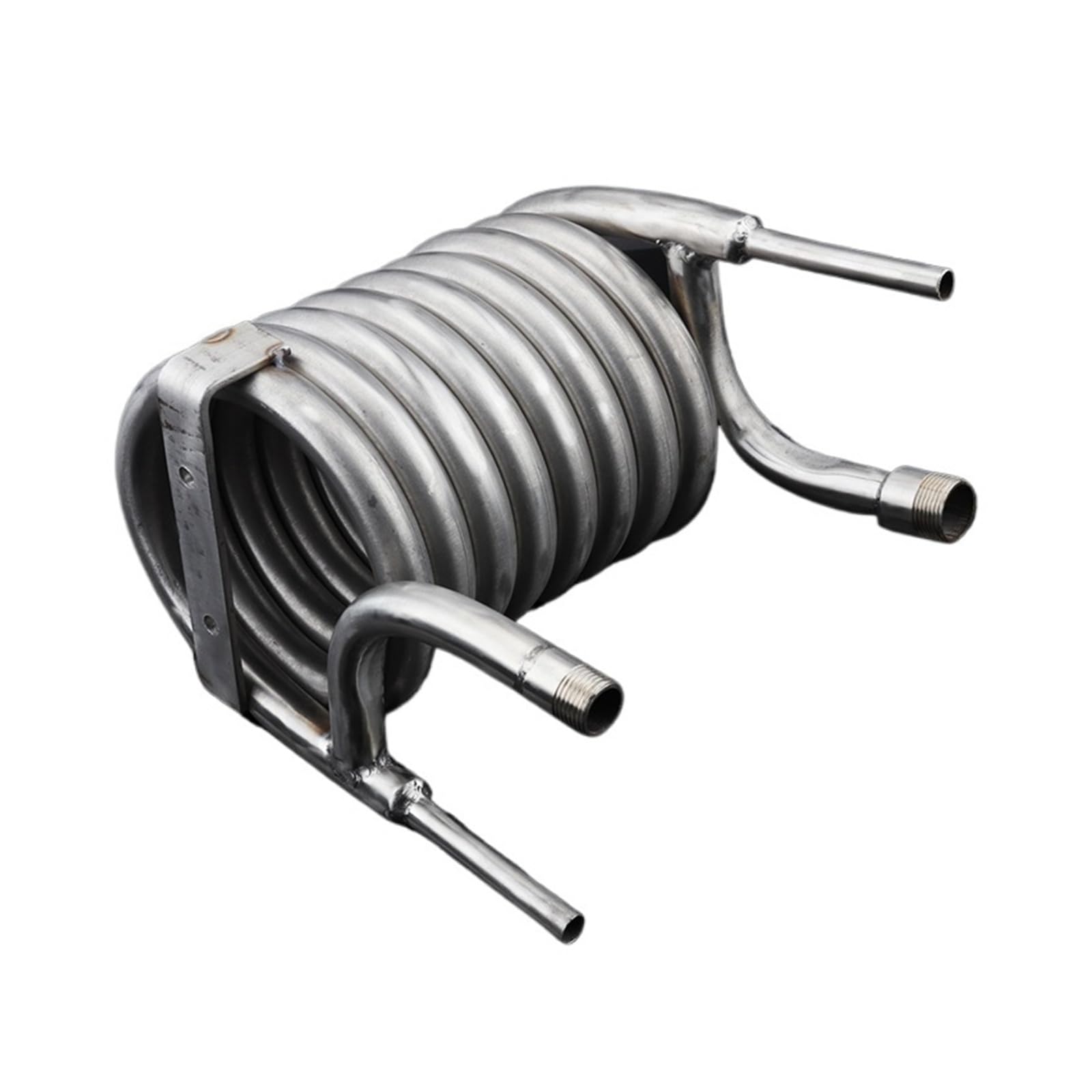 Enfriador de Mosto de contraflujo de Acero Inoxidable con intercambiador de Calor y serpentín de enfriamiento, Equipo de elaboración de Cerveza casera. Amplia Gama de Aplicaciones