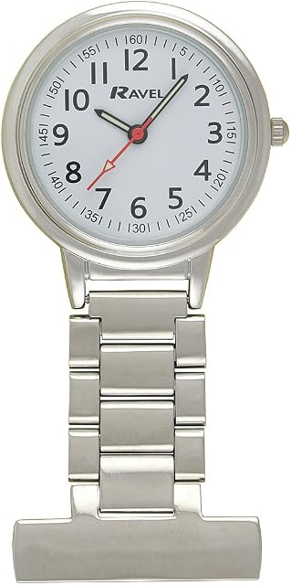 Ravel - Classic Easy Read Nurses Fob Watch - Analogue Quartz