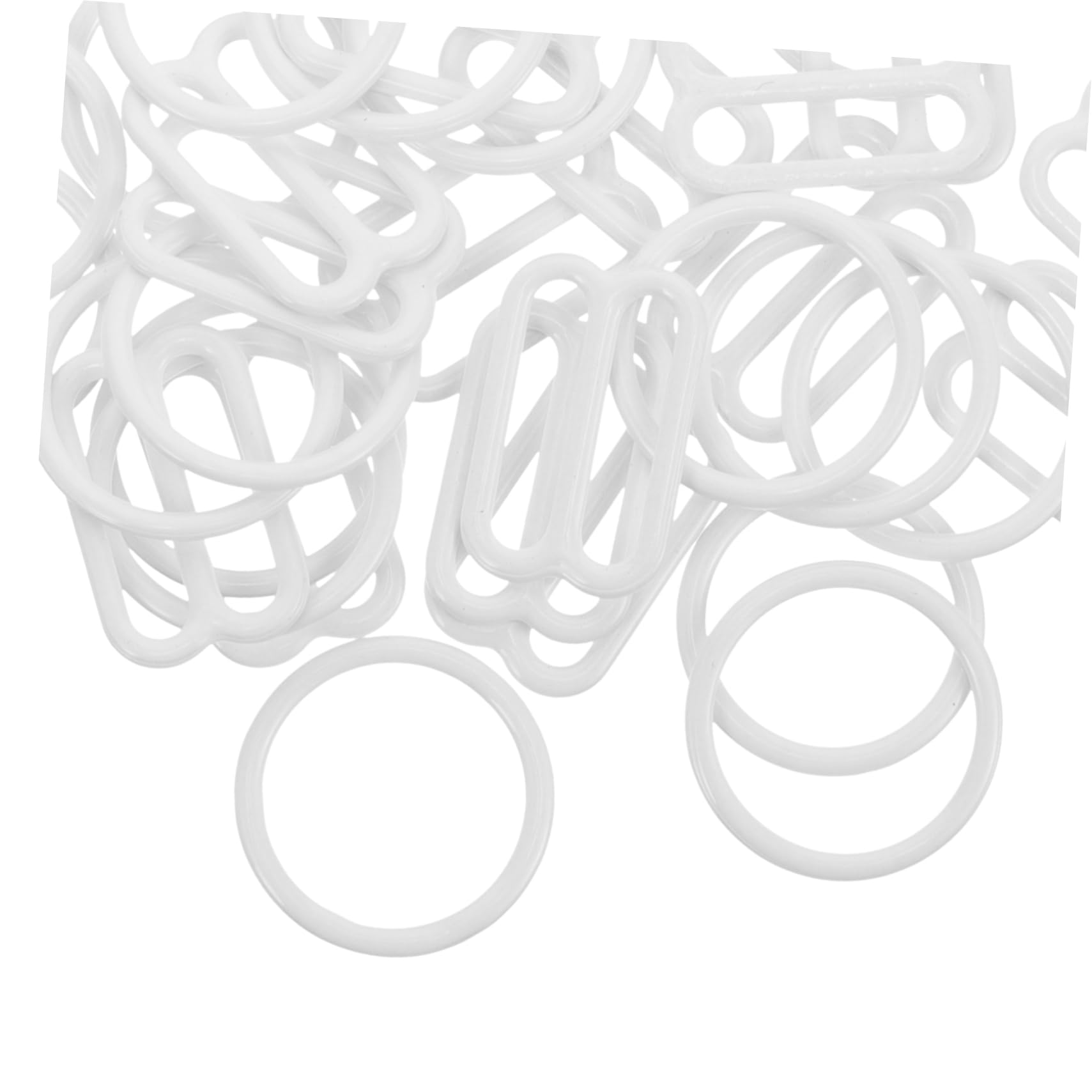 FRCOLOR 2sets Bra Hooks Bra Strap Buckles Replacement Straps Prong Buckle 40pcs*2