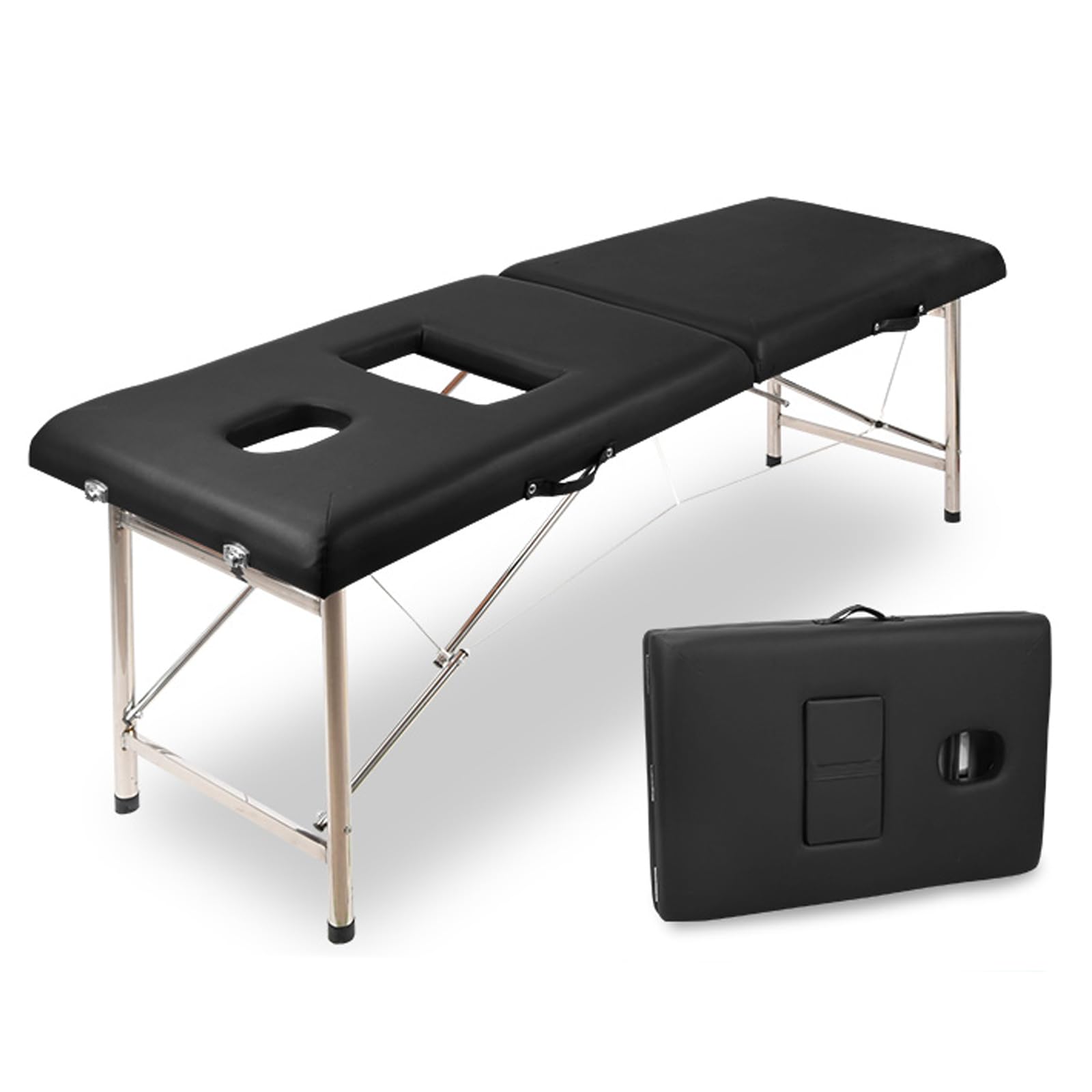 Amazon.co.jp: マッサージベッド 折りたたみ 施術用ベッド 整体ベッド  