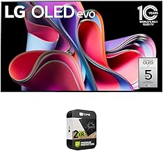 OLED65G3PUA OLED evo G3 65 Inch 4K Smart TV (2023 Model) Bundle with 2 YR CPS Enhanced Protection Pack